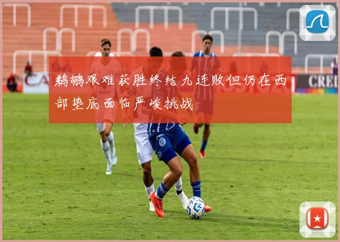 鹈鹕艰难获胜终结九连败但仍在西部垫底面临严峻挑战